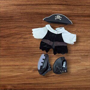 Pirate Costume For Build-A-Bear w/ Hat Shirt Shoes & Accessories BABW